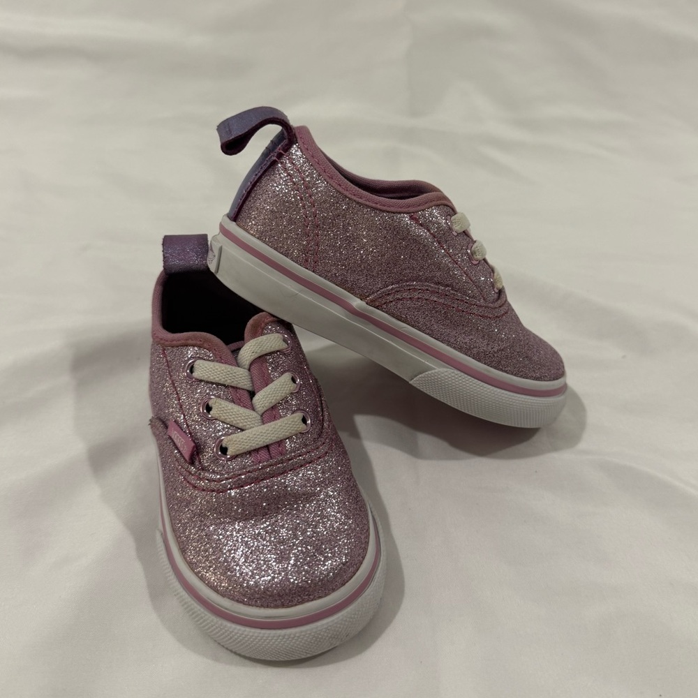 Sparkly Purple Toddler Vans
